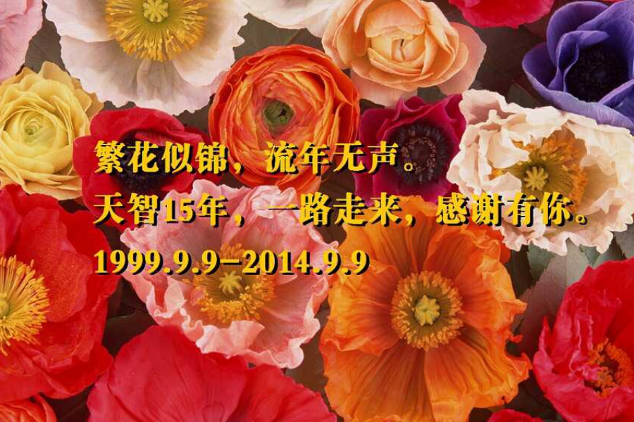 天智十五年，一路走來，感謝有你。